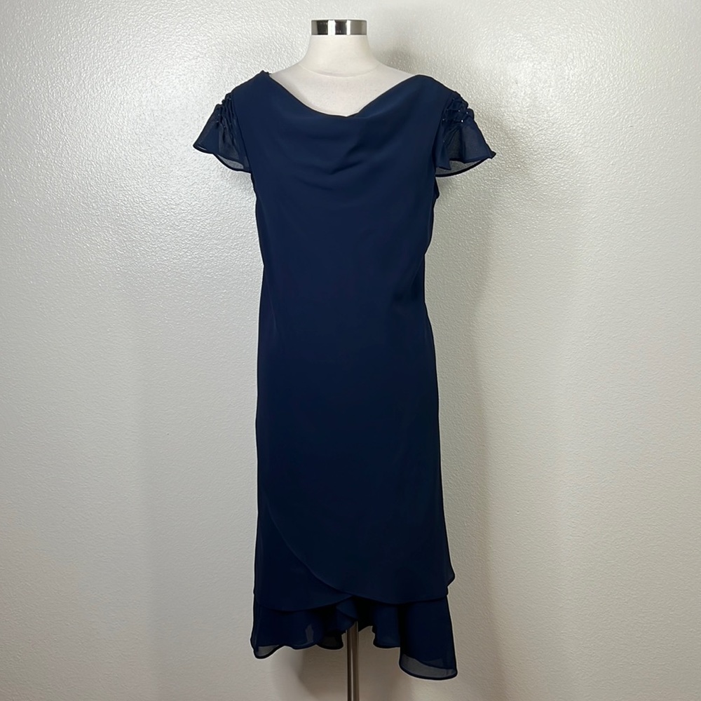 Karin Stevens Blue Formal Cocktail Dress